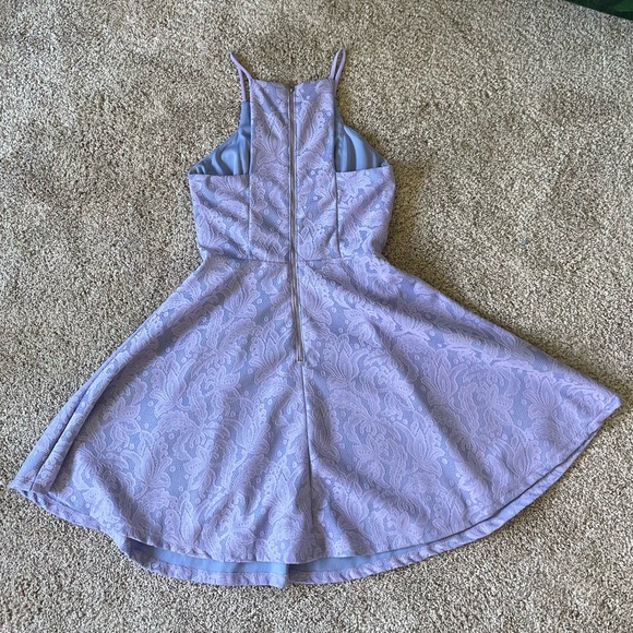 Francesca’s Periwinkle Lace Fit & Flare Dress, S - Picture 5 of 6